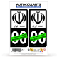 Autocollant plaque immatriculation Iran - Emblème