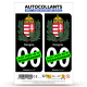 Autocollant plaque immatriculation Hongrie - Armoiries