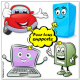 Stickers autocollant Coeur d'immatriculation pour tous supports