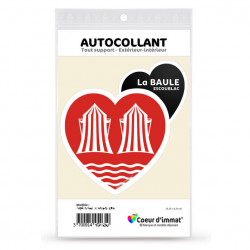Sticker autocollant Coeur J'aime La Baule-Escoublac - Derbys