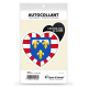 Sticker autocollant Coeur J'aime Centre-Val de Loire - Blason