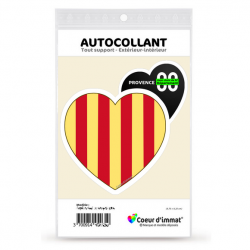 Sticker autocollant Coeur J'aime la Provence Dépt - Blason