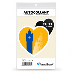 Sticker autocollant Coeur J'aime le Nord-Pas de Calais - Ch'Ti