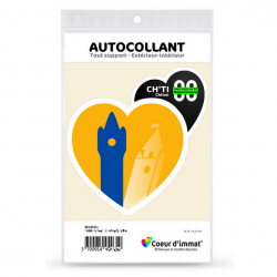 Sticker autocollant Coeur J'aime le Nord-Pas de Calais Dépt - Ch'Ti