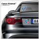 Sticker autocollant Coeur J'aime l'Ain - Blason sur véhicule