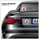 Sticker autocollant Coeur J'aime les Alpes-Maritimes 06 - Blason sur véhicule