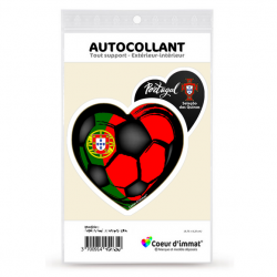 Sticker autocollant Coeur J'aime le Portugal - Seleção das Quinas