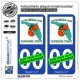 blasonimmat 2 Autocollants Plaque immatriculation Auto : Floride - MyFlorida